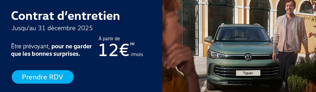 Contrat d'entretien Volkswagen 2025